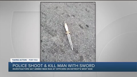 Police shoot, kill man with sword in Detroit