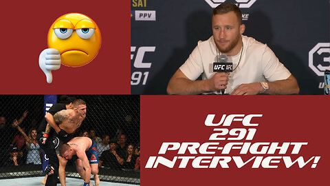 JUSTIN GAETHJE UFC 291 PRE-FIGHT INTERVIEW! 🥊👊