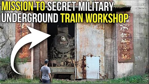 Exploring a secret military underground train workshop