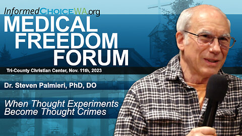 Dr. Steven Palmieri, PhD, DO at Medical Freedom Forum Nov. 11, 2023