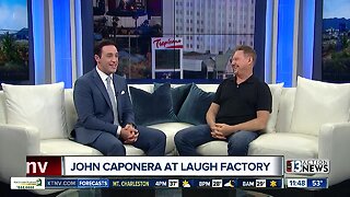 Comedian John Caponera performing at Laugh Factory