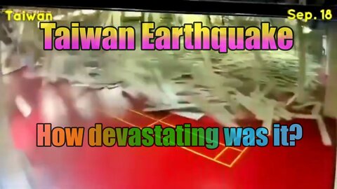 earthquake taiwan today 2022