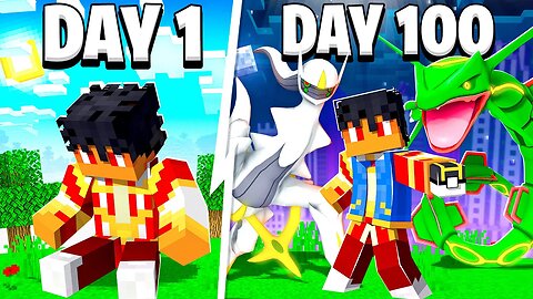 I Survived 100 days in Minecraft Pixelmon with ONLY Legendaries for REVENGE