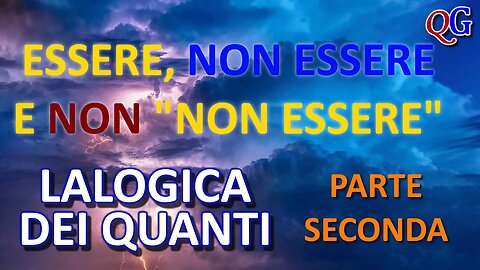 Essere, non essere e non "non essere" - LALOGICA dei quanti, parte seconda