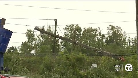 Southeast Michigan littered with twisted trees, mangled metal and snapped power lines in storms' wake