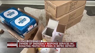 Helping Each Other: Metro Detroit couple donates to first responders