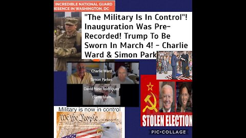 Pre-recorded Inauguration, Military in control, Trump in Dc