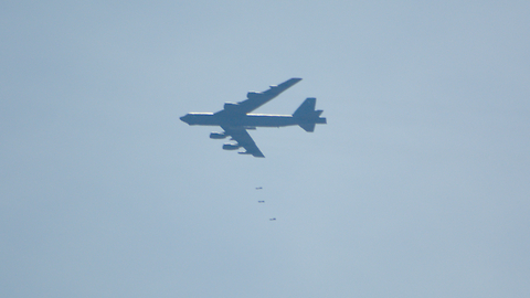 B-52 Dropping Bombs on Oklahoma