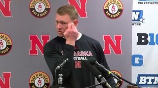 Scott Frost after Nebraska's loss to Northwestern