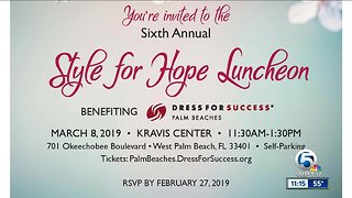 Style for Hope Luncheon at the Kravis Center on March 8