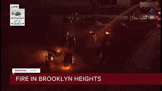 Crews responding to building fire at a farm on Greenview Road in Brooklyn Heights.