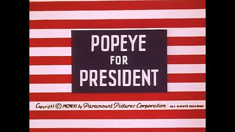 Popeye for President (1956) Full Cartoon