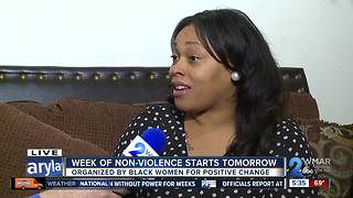 Baltimore mother talks about week of non-violence