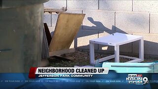 Neighborhood cleaned up