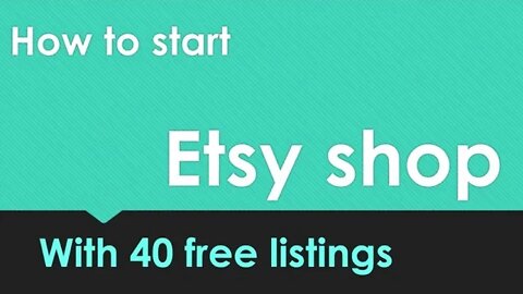 40 Free Etsy listings!!! November 2022