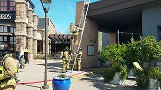Firefighters battle La Encantada restaurant blaze