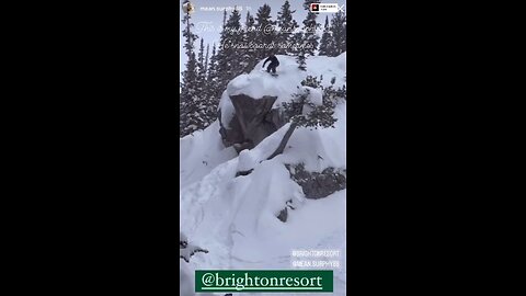 Shredding at Brighton in Utah