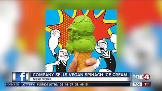 Company selling vegan spinach ice cream
