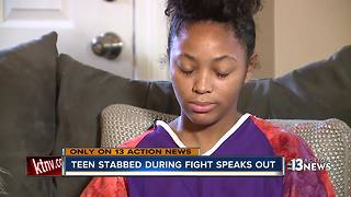 School-stabbing victim speaks out