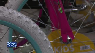 Trucking company holds bike drive for children in need