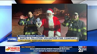 Good morning from Santa & Fallston Volunteer Fire Company!