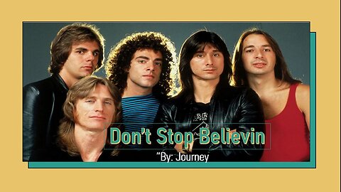 Journey - Don't Stop Believin' (Lyrics)