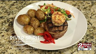 In the Kitchen with Fireside Grill: Bacon Wrapped Steak with Blue Cheese Cheesecake