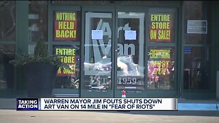 Mayor Fouts: Art Van on 14 Mile in Warren closes Saturday due to 'fear of riots'
