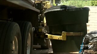 Trash cans are full and landfill lines are longer