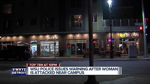 Wayne State University police issue warning after a woman is attacked near campus
