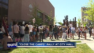 "Close the Camps" rally held at Boise City Hall