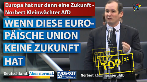 Europa hat nur dann eine Zukunft - Norbert Kleinwächter AfD