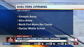 Hurricane Irma: Lee County shelters open