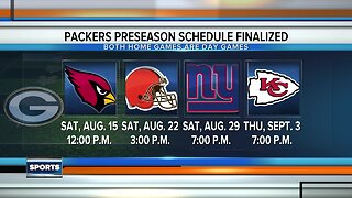 Packers preseason schedule finalized