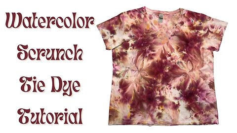 Tie-Dye Designs: Wiffle Ball Watercolor Scrunch Ice Dye - Vintage Red