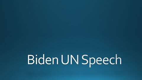 Biden UN Speech