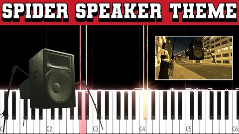 Spider Speaker Theme - Skibidi Toilet (Piano Tutorial)