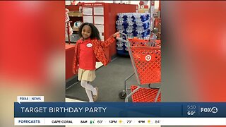 8-year-old girl has Birthday party at Target