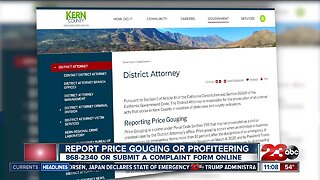 Kern County District Attorney's Office cracks down on price gouging and profiteering