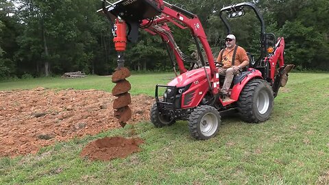 Skid Steer Auger on a 25HP Tractor? Tractor Post Hole Auger TYM T25