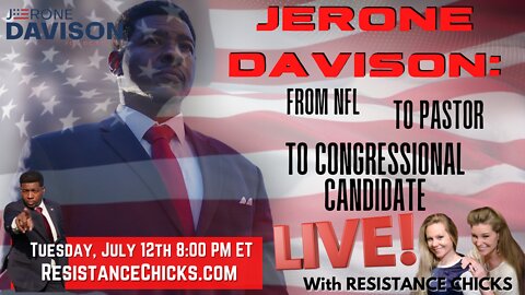 LIVE Jerone Davison: From NFL, To Pastor, To Congressional Candidate