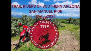 21Aug2022 TRS Club Ride - San Manuel AZ