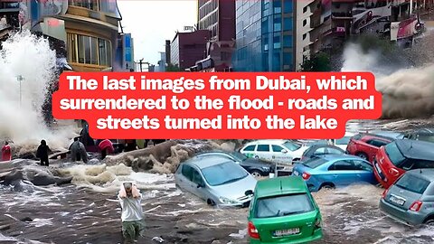 The last images from Dubai, which surrendered to the flood - roads and streets turned into the lake
