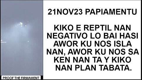 21NOV23 PAPIAMENTU KIKO E REPTIL NAN NEGATIVO LO BAI HASI AWOR KU NOS ISLA NAN, AWOR KU NOS SA KEN N