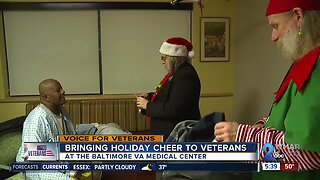 Bringing holiday cheer to veterans at the Baltimore VA Medical