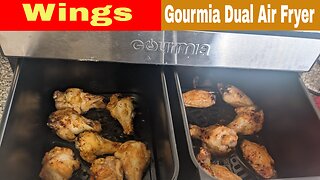 Healthy Air Fryer Chicken Wings Recipe Gourmia Dual Basket
