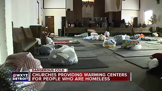 Churches providing warming centers for the homeless