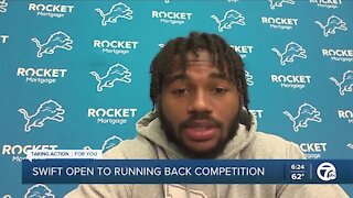 Swift open to competition at running back