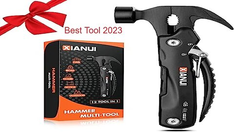 Gifts for Men, Multitool Hammer 12in1, Camping Accessories Survival Gear