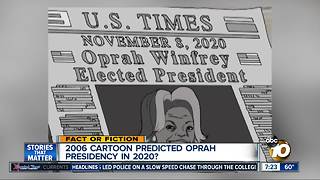 12 year old show predicted Oprah 2020 presidency?